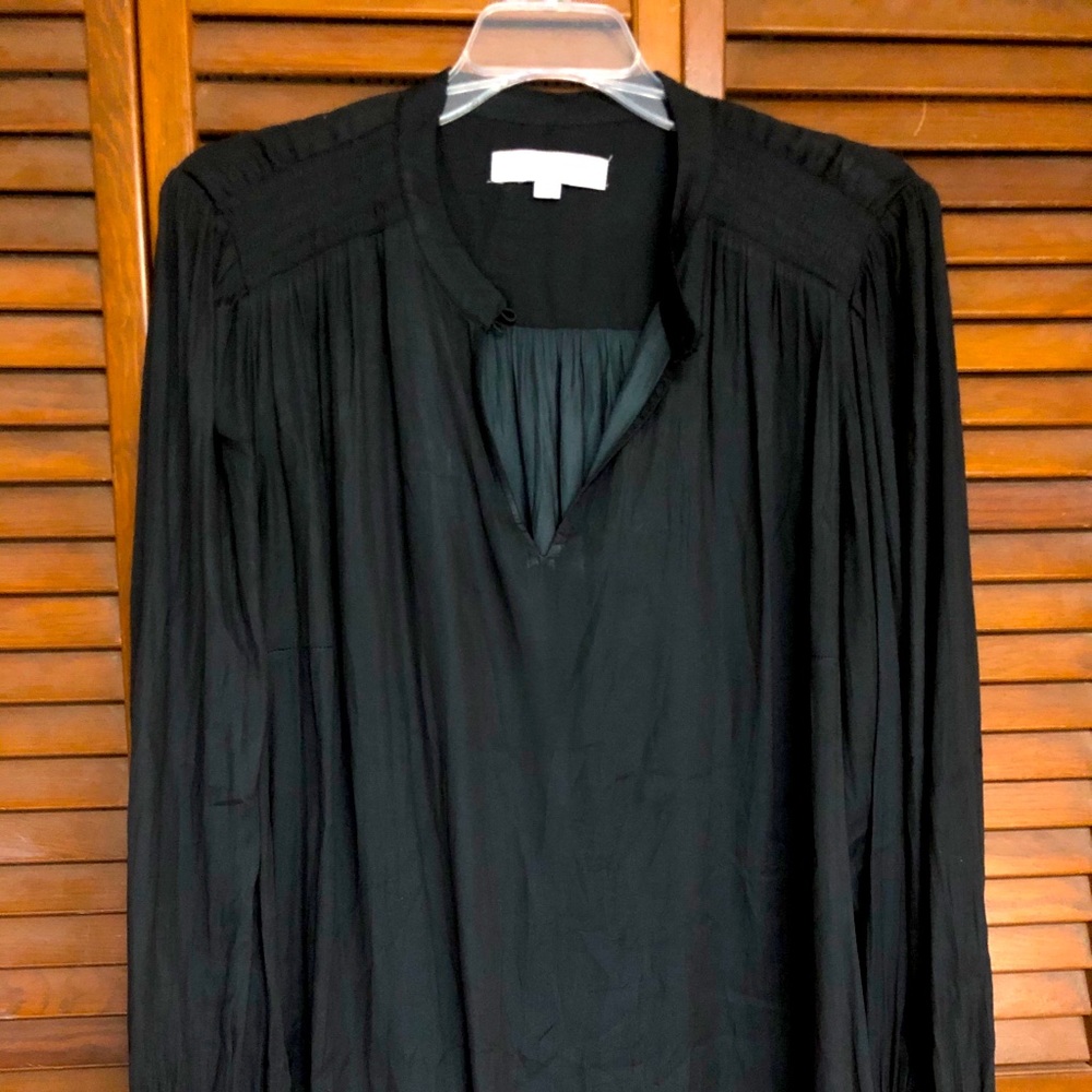 Loft plus size satin shirt/top